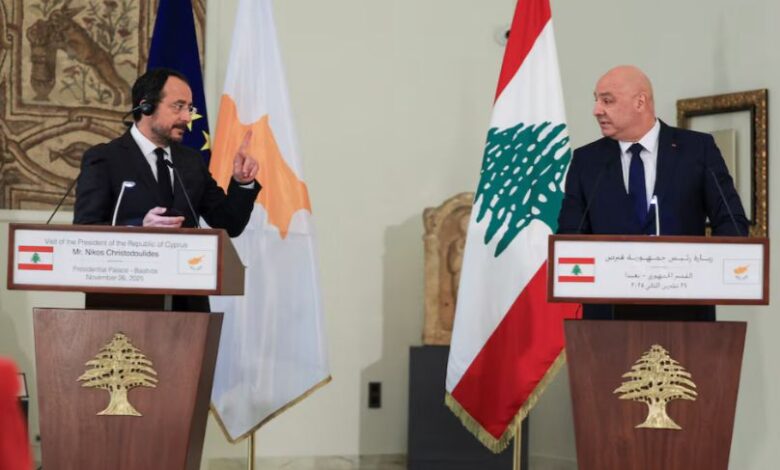 اتفاق ترسيم الدود البحرية بين لبنان وقبرص