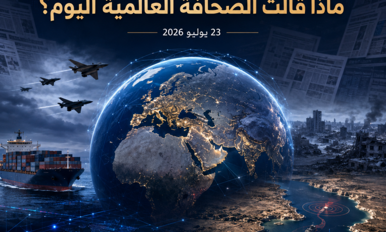 الصخافة الدولية تقرير 23 يوليو