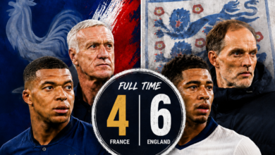 England, France