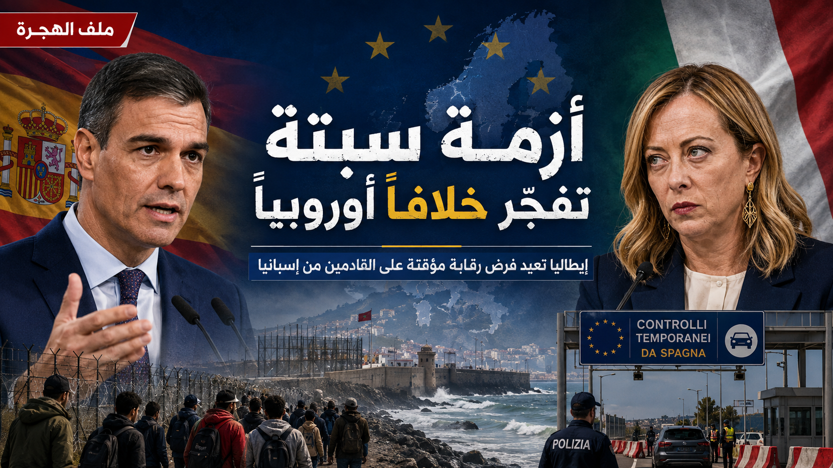 ازمة سبته تفجر ملف الهجرة
