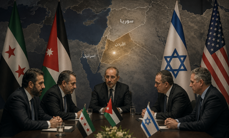 مباحثات سوريا وتل ابيب في الاردن