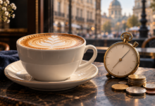 كم دقيقة لشراء فنجان قهوة؟